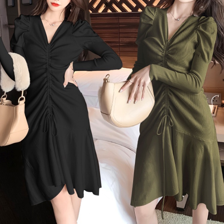 

2021 New -style Korean Ladies Winter and Hot Dressed in Knitted or Crocheted Women UMKH, White