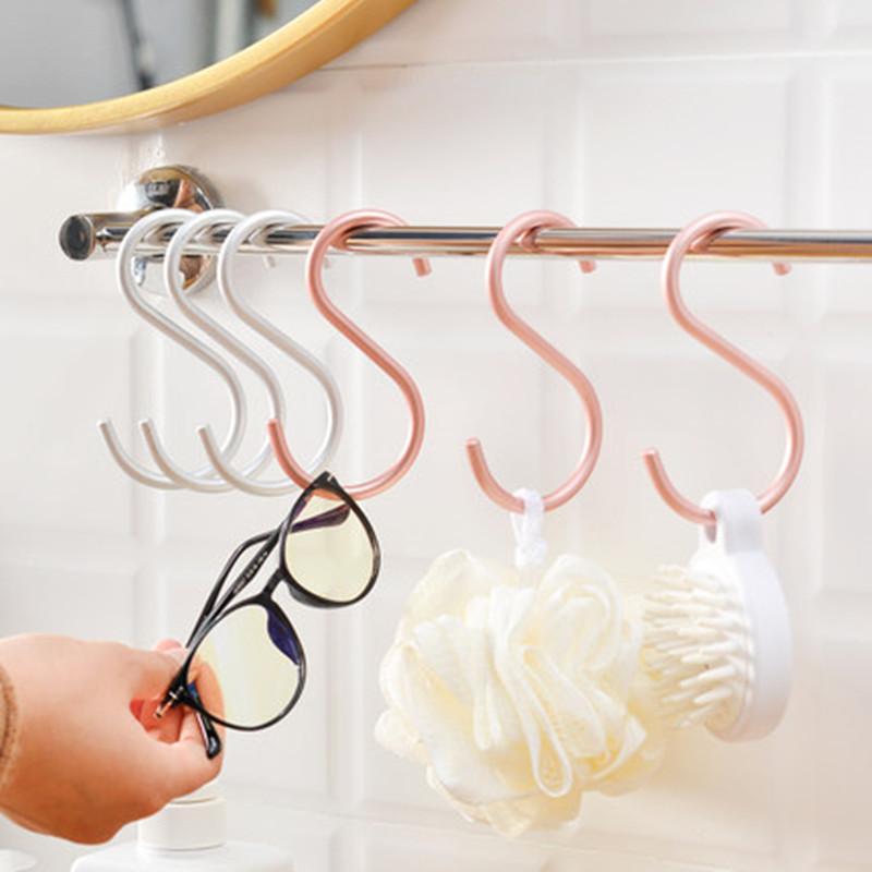 

3pcs S shape handbag hook hanger Kitchen Storage Holder Hanging Hanger for clothes Kitchen Bathroom Accessories