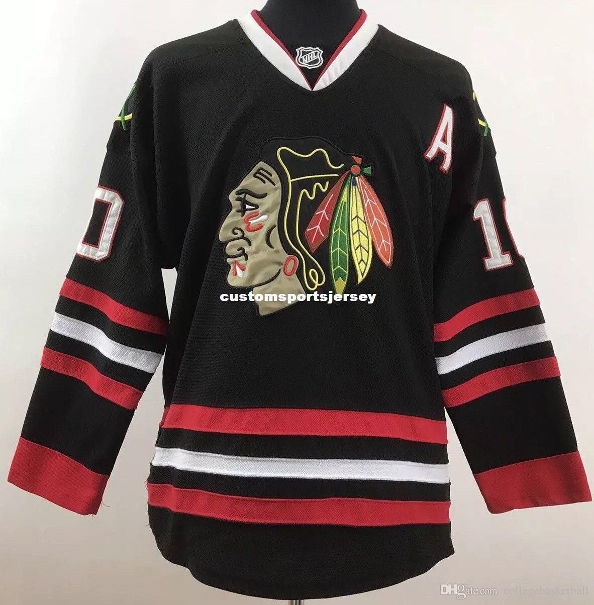 Custom Custom Chicago Blackhawks Men's Patrick Sharp # 10 Maillots de hockey Jerseys CCM Mens Stitching personnalisé Jerseys