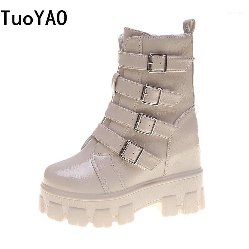 

Winter High Platform Sneakers High Heels Women Thick Sole Ankle Boots Leather Wedge 10CM Autumn Casual Shoes Black Chunky Boots1