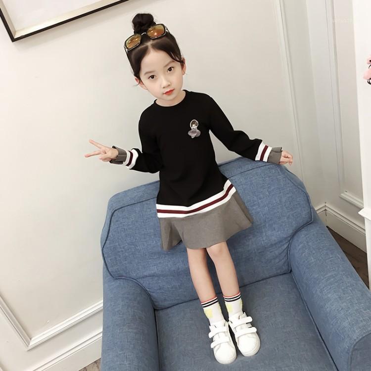 

2020 Spring Princess Dress Little Girl Spring Dress In The Big Children's Clothing Girls Girls Dresses1, Black