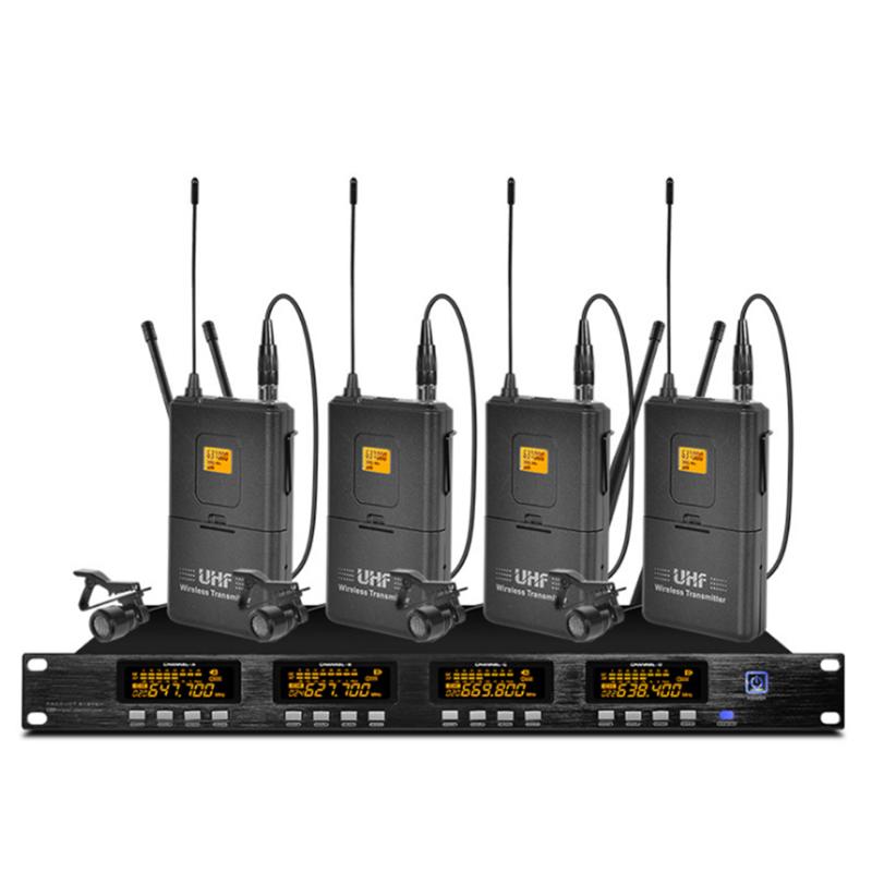 

Professional UHF wireless microphone system for headphone microphone wireless in church school outdoor speech stage performance