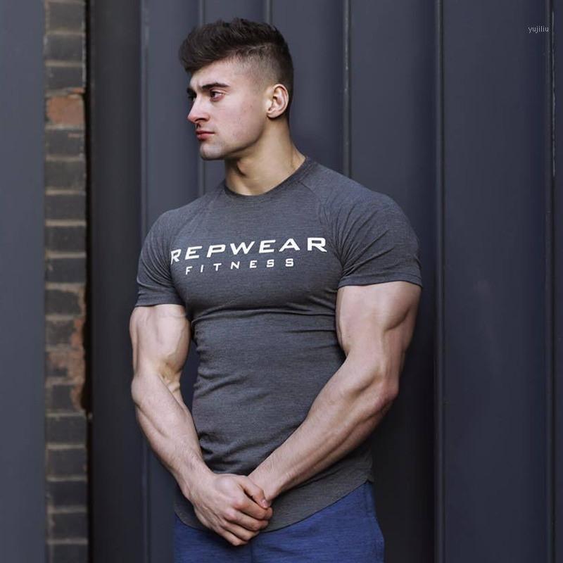 

2020 New Summer Remeras Hombre Cotton Gym Fitness Men T-shirt Clothing Sports T Shirt Male Print Short Sleeve Running Tops1, Black