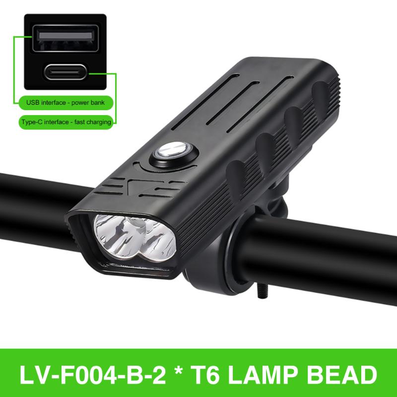 

Waterproof USB Charging T6 LED Back Headlight Lamp Bike Headlight Torch MTB Road Bicycle