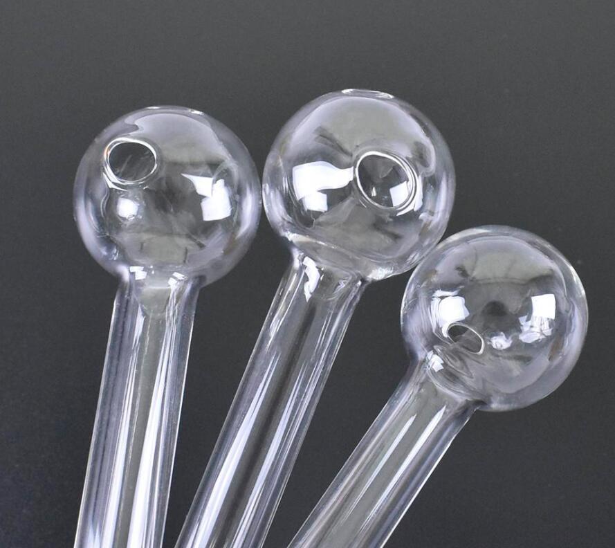 

10*1cm Pyrex Glass water Pipe Clear Glass Oil Burner clear Great Tube Glass Pipe Oil Nail Pipe fy2304