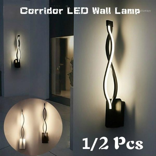 

Junejour LED Light Indoor Wall Lamp for Bedroom Living Room 16W Modern Minimalist Wall Sconce Fixture Lamp AC85-265V1