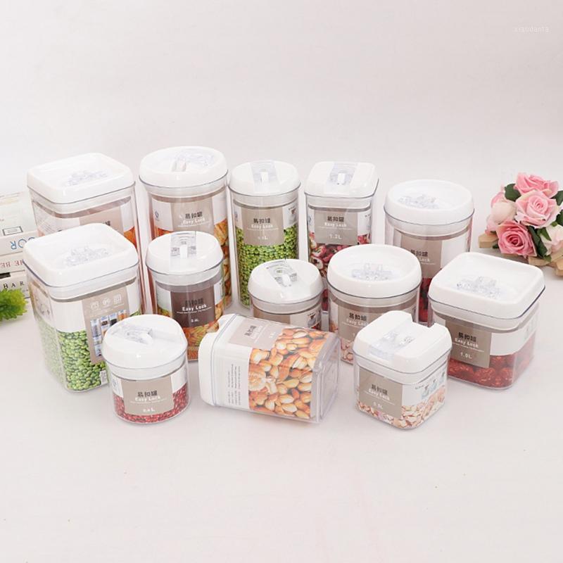 

1.2L Kitchen Storage storage container Acrylic kitchen box multigrain jar transparent sealed bottle1