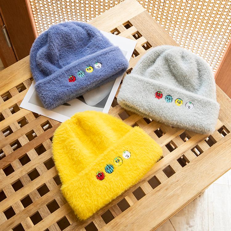 

High Quality Women Winter Hats Fashion velvet Knitted Like Hat Female Girl Double thickening Beanies GJ3178, Purple