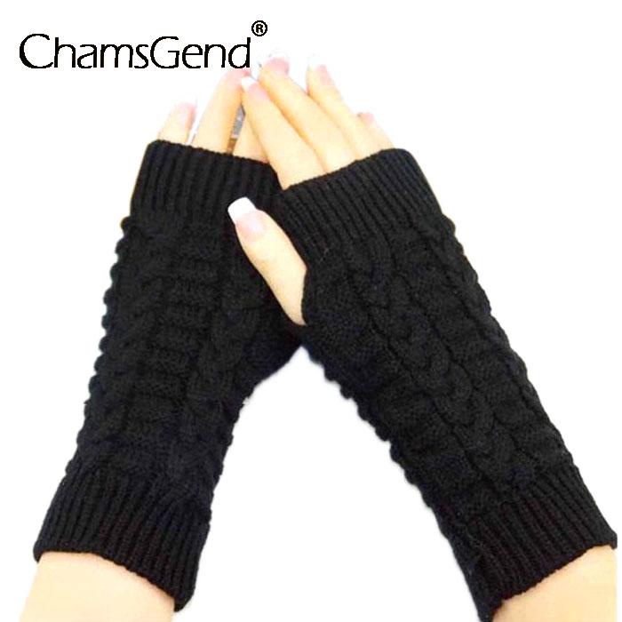 

Half Finger Flat Gloves Black Winter Warm Fashion Knitted Arm Fingerless Winter Gloves Unisex Soft Warm Mitten