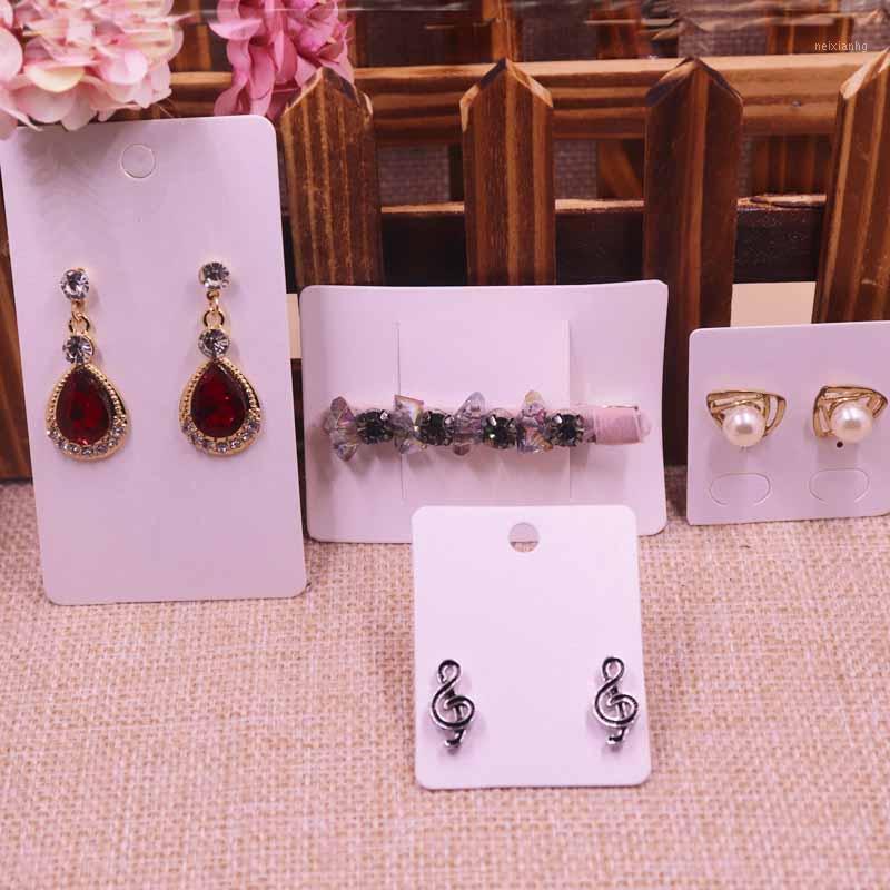 

100sets new card Wholesale earring paper Hair Clip Card Hair Band Blank white Jewelry Can Custom Cost Extra1