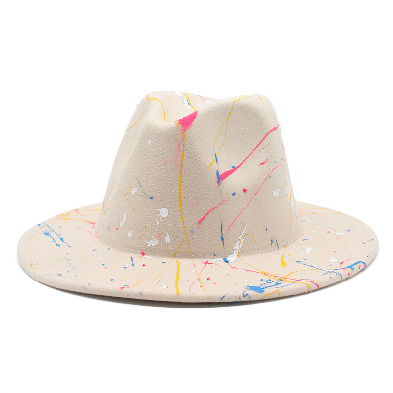 

2022 Fedora Hats Women Men Simple Felt Hat Woman Fedoras Man Jazz Top Hat Female Male Small Brim Cap Fashion Spring Autumn Winter Caps Wholesale, Remark colors