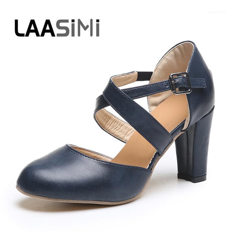 

LAASIMI 2021 New Women Wedding Shoes Sexy Spring/Autumn High Heels Fall Ladies Pumps Plus Size Black Blue Gray Female Pumps1