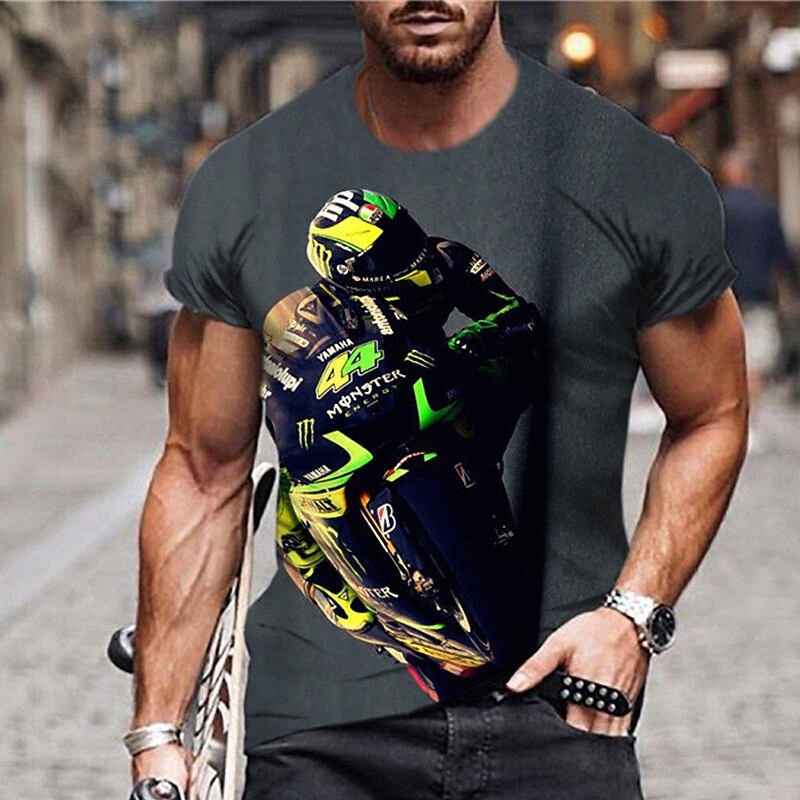 Men's Unisex T shirt 3D Print Graphic Prints Motorcycle Crew Neck Street Daily Print Short Sleeve Tops Casual Designer Big and Tall Sports Dark