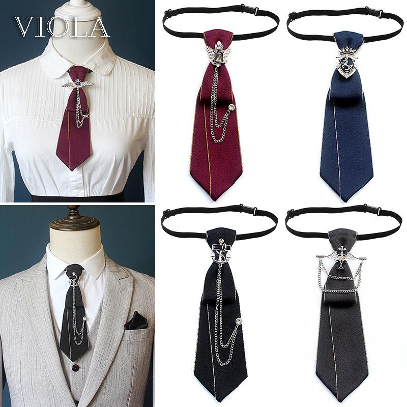 

Neck Ties 20 Style Top Vintage Cool Diamond Metal Chain Necktie 6cm Men Women Kid Girl Boy Uniform Suit Shirt Cosplay Party Gift Accessory