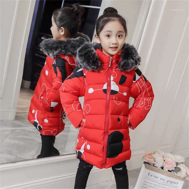 

New baby Girls Winter Coat 5 to 14 Years Hooded Children Patchwork Down Baby Boy Winter Jacket Boys Kids Warm Outerwear Parks1, Red