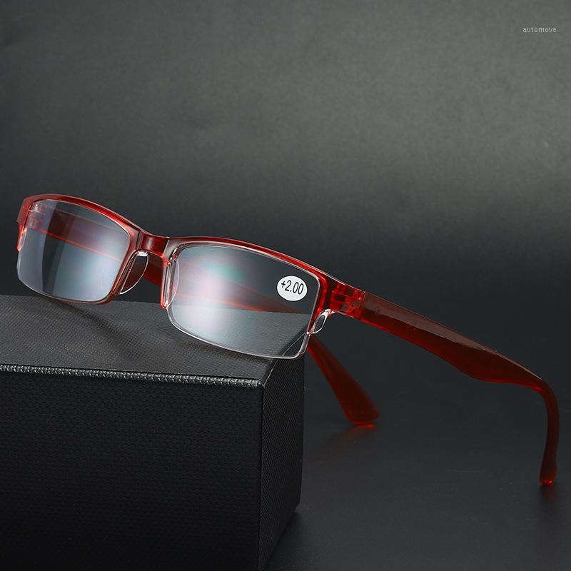 

Ultralight Half Frame Reading Glasses Women Anti Blue Light Presbyopic Prescription Glasses Men Plastic Eyewear+1.0 +4.01