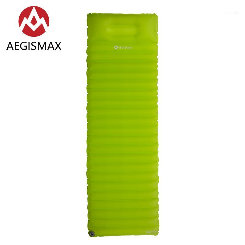 

AEGISMAX Outdoor Super Light Inflatable Fast Filling Air Bag With Pillow Innovative Sleeping Pad Tent Single Camping Mat1