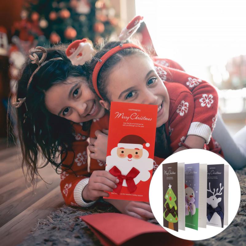 

12Pcs Greeting Cards Pretty Useful Chic Message Cards Christmas Supplies Christmas Gift for Party