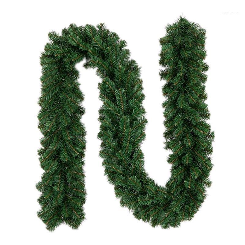 

2.7m New Green Christmas Garland Wreath Xmas Home Party Christmas Decoration Pine Tree Rattan Hanging Ornaments Drop Shipping1