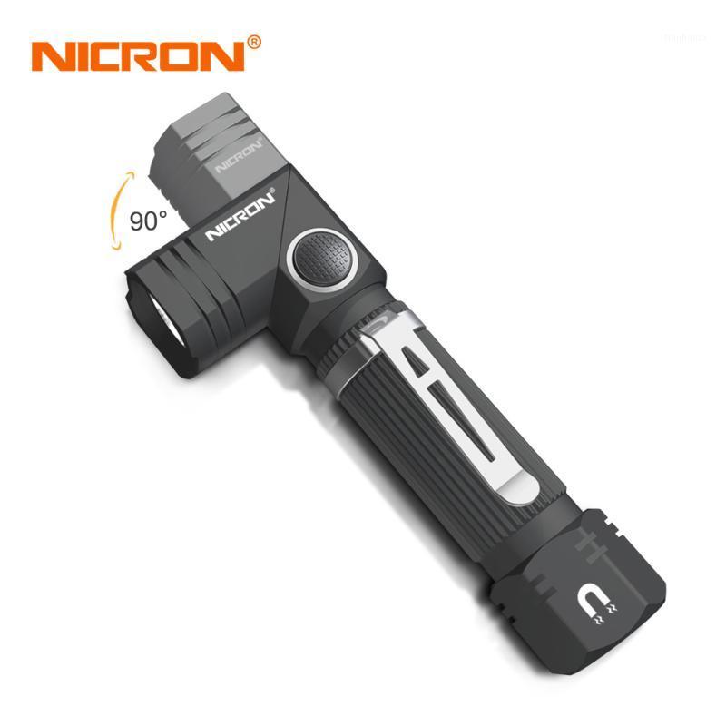 

NICRON Dual Fuel Corner Led Handfree Waterproof Magnetic Tactical Mini LED Torch Light For Outdoor Camp N71