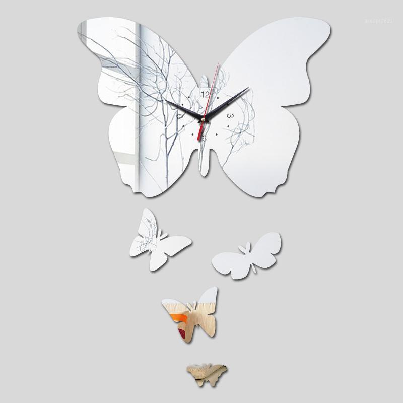 

2020 new sale quartz modern acrylic mirror wall stickers needle 3d diy clock clocks reloj de pared horloge watch1