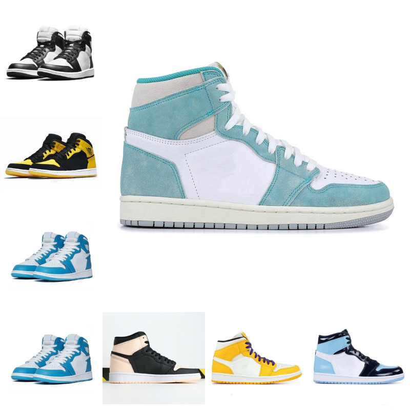 

2019 Selling pine Green 1 OG Travis Scotts X Men Basketball Shoes Turbo Satin Snake Chicago Fearless Chicago 1s Unc White Blue Sports Shoes, Q021