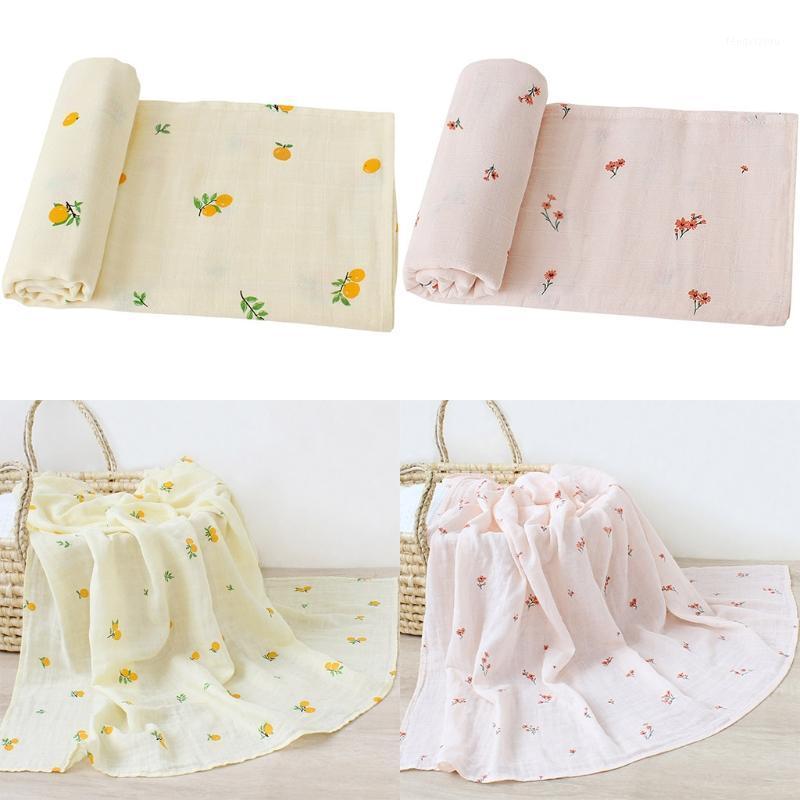 

120x120cm Baby Muslin Blanket Soft 2 Layers Gauze Infant Newborn Swaddle Wrap Sleepsack Stroller Cover Bedding1