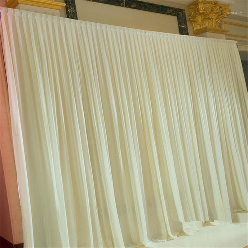 

Free shipping  ice silk fabric white wedding backdrop curtains for party banquet decoration wedding stage backdrop drops1