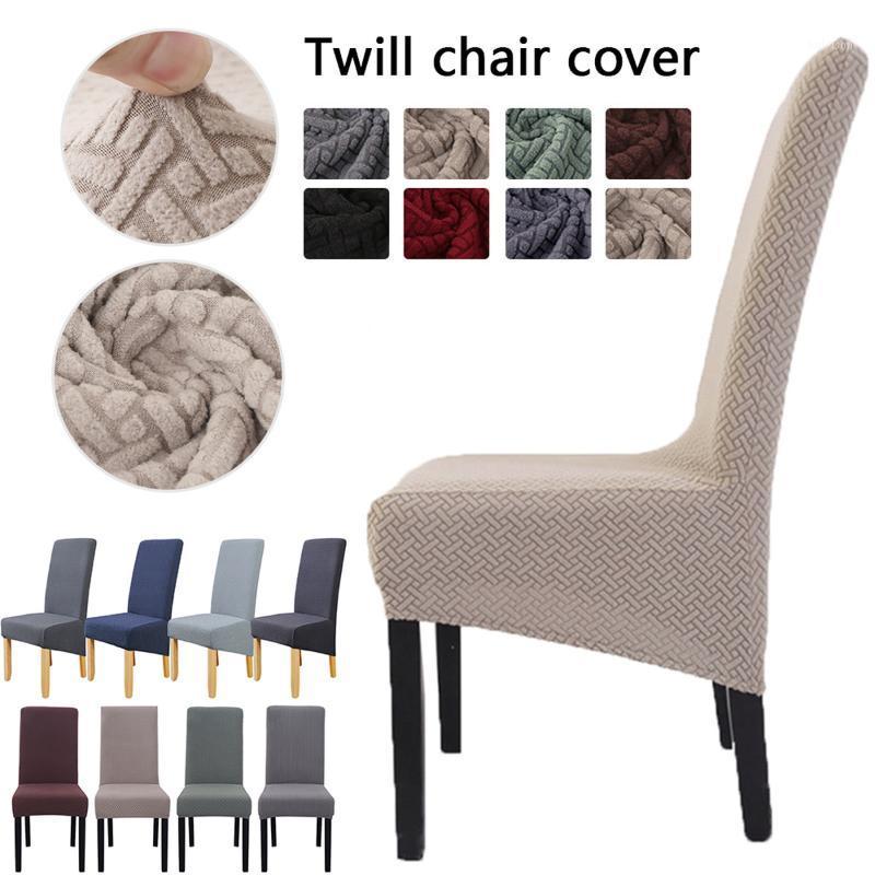 

Knitted Twill Chair Cover Dirt-resistant and Dustproof Protective Cover High Back Chair for Hotel Washable and Removable1