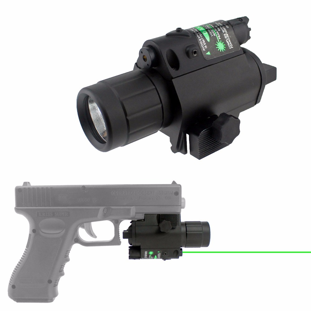 

Tactical M6 Combo Flashlight Green Laser Sight rail 20mm for Hunting