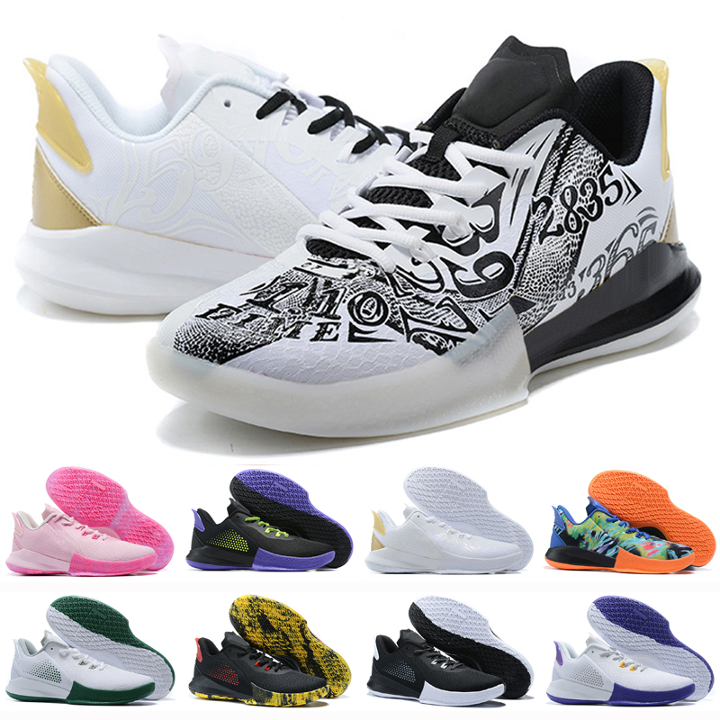 

Mamba Fury EYBL Outdoor shoes Lakers Home black White purple men sports Size 7-12, As photo 1