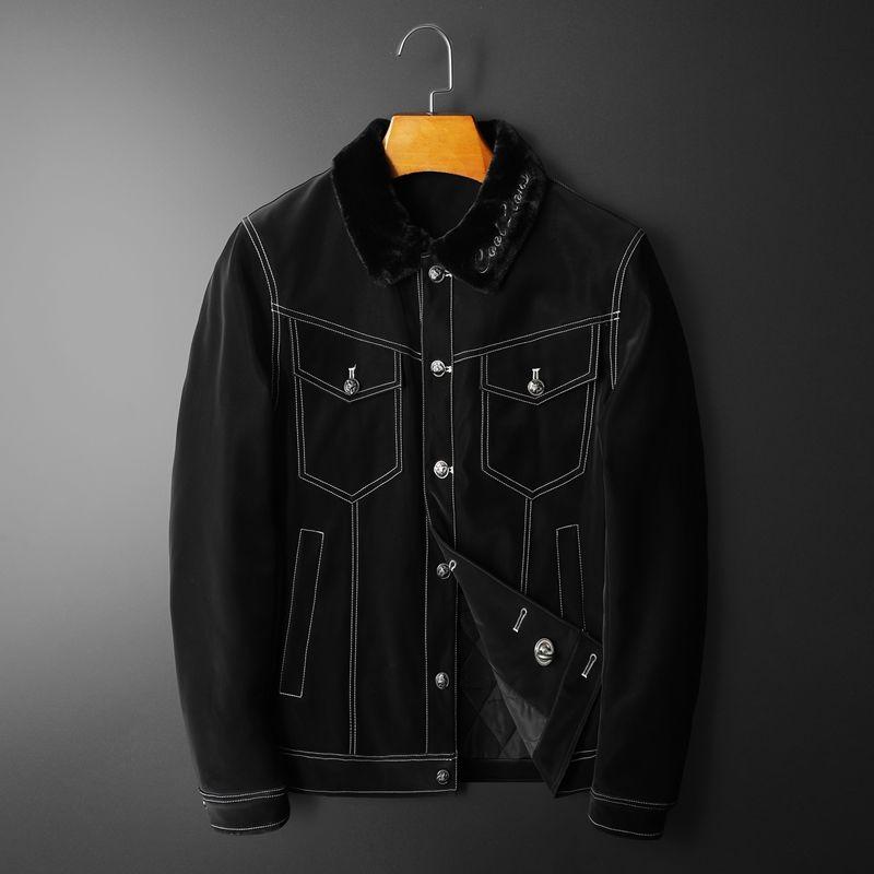 

Luxury Winter 2020 New Men's Jacket Black Jaquetas Masculino High Quality Vintage Jacket Men Warm Parka Hombre Moda Hombre 2020