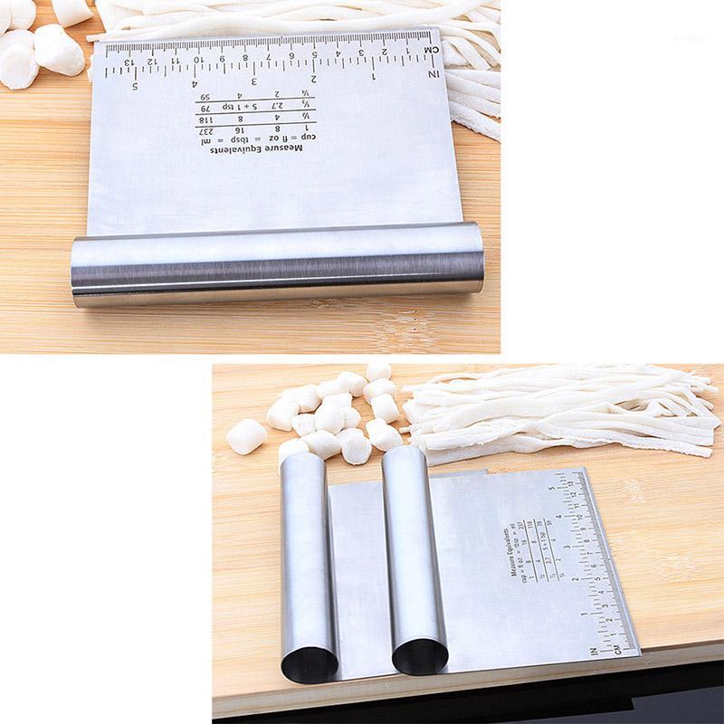 

Pizza Dough Scraper Cutter Fondant Cake Baking Pastry Spatulas Cutters Stainless Steel Tough Kitchen Tool Accessories1