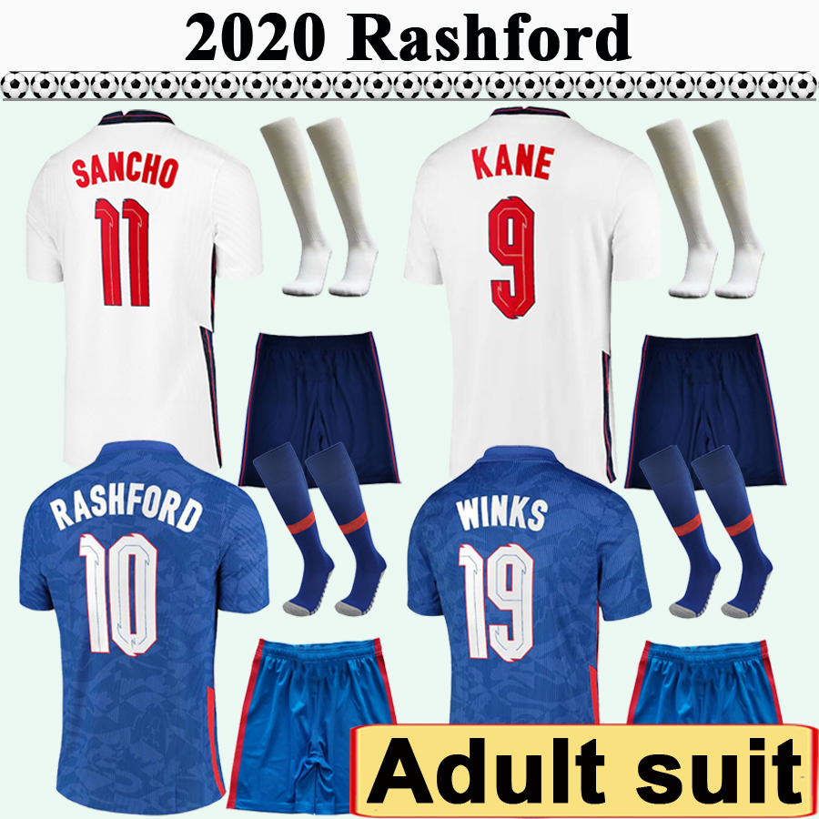 

2020 KANE RASHFORD Adult Suit Mens Soccer Jerseys STERLING WILSHERE VARDY Home Away Football Shirt LALLANA DELE Kit Socks Uniforms, Kz2497 home pant
