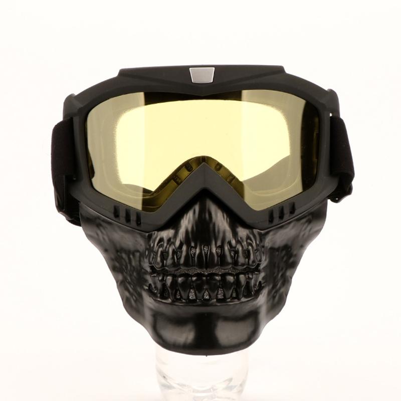 

Motorcycle Protective Skull Face Mask Motocross Goggles ATV Dirt Bike UTV Eyewear Motor Bike Windproof Skeleton Goggles