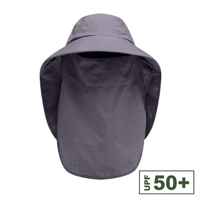 

Outdoor fishing hiking Flap Cap Wide Brim Sun Shade Foldable Mesh Sweatband Neck Cover Bucket Hat1, Purple