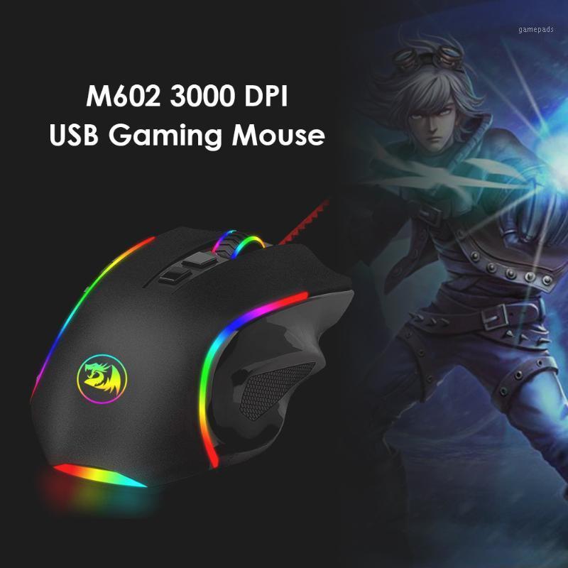 

Gaming Mouse Redragon M602A-RGB Small USB Wired Optical Mice Household Computer Accessories for Desktop Laptop PC1