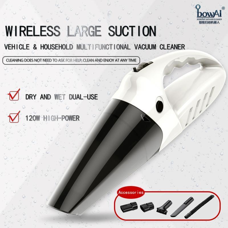 

Car Vacuum Cleaner Portable Handheld Rechargeable Cordless Dust Catcher For Home Pet Hair powerful Suction Wet&Dry Use1