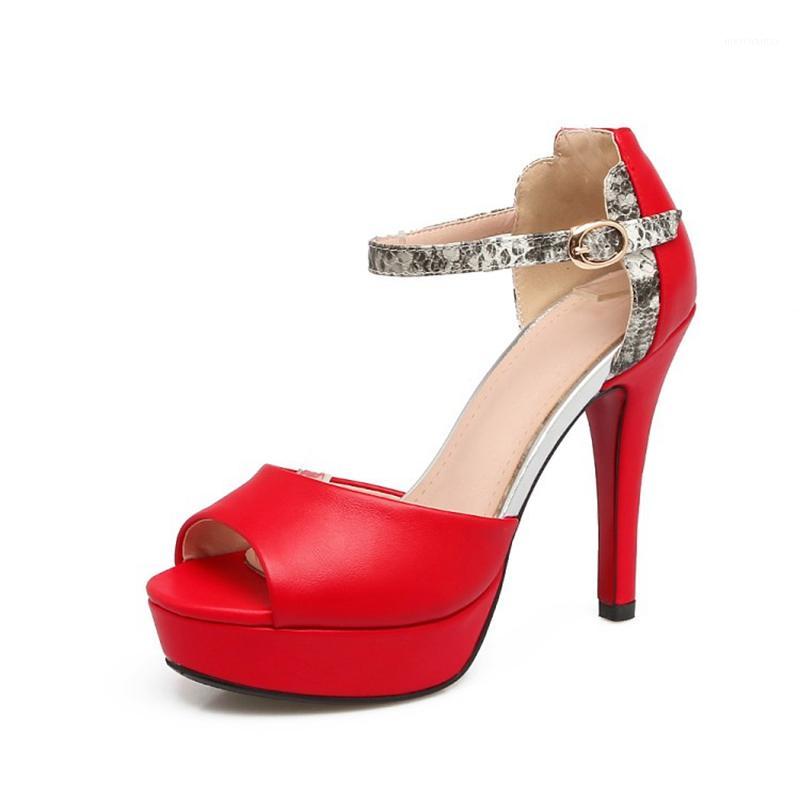 

New Women pumps single shoes sexy peep toe high heel sandals party wedding shoes woman sandalias de mujer verano 2020 80091, Black