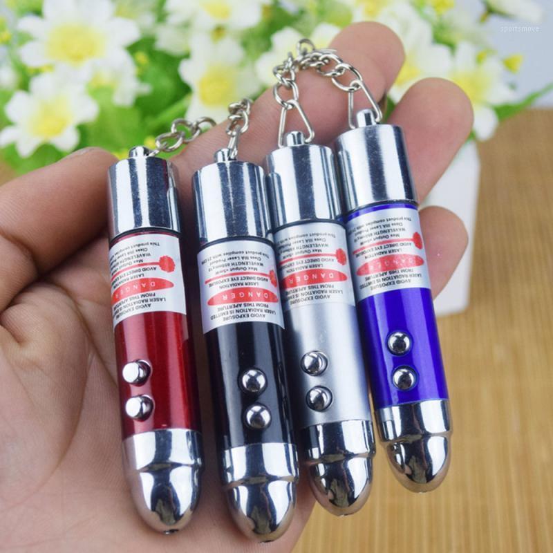 

Funny 2 In1 Red Dot Laser Light Toy Laser Sight Pointer Interactive Toy Keychain Childrens Play Cat1