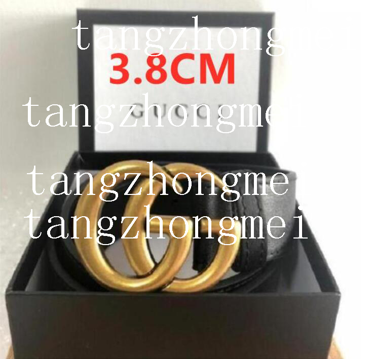 

2022High quality belt women genuine leather golden silver bronze g buckle designer cowhide belts men luxury 6 colors 38 mm, Belt no box