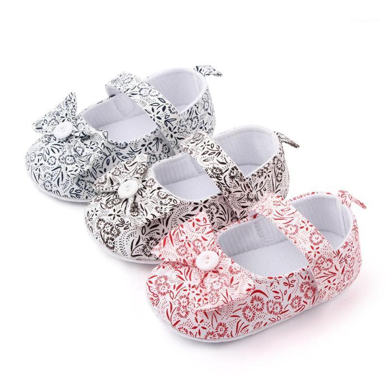 

Baby Shoes Girl Breathable Floral Print Anti-Slip Shoes Casual Walking Shoe Toddler Soft Soled First Walkers -12M1, Black