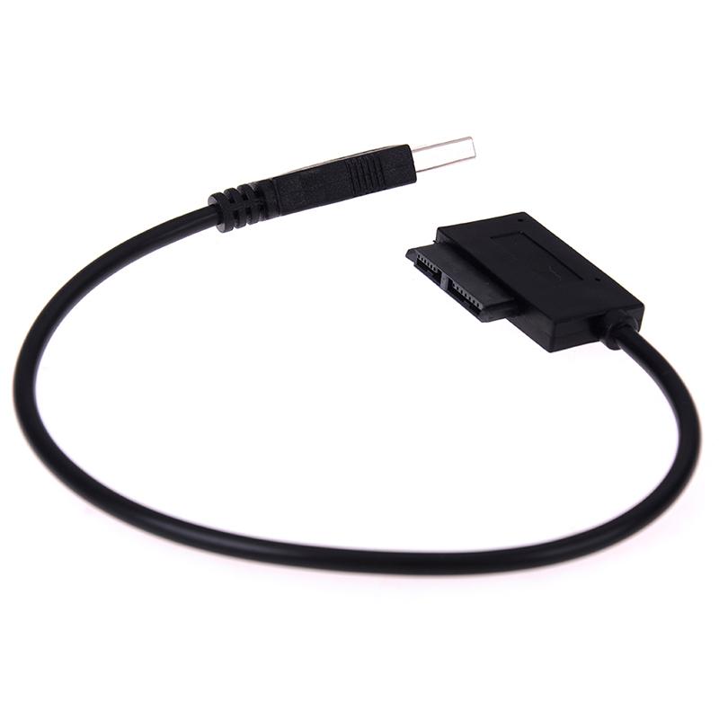 

1pc Usb To 7+6 13pin Slim Sata/ide Cd Dvd Rom Optical Drive Cable Adapter For Notebook Laptop