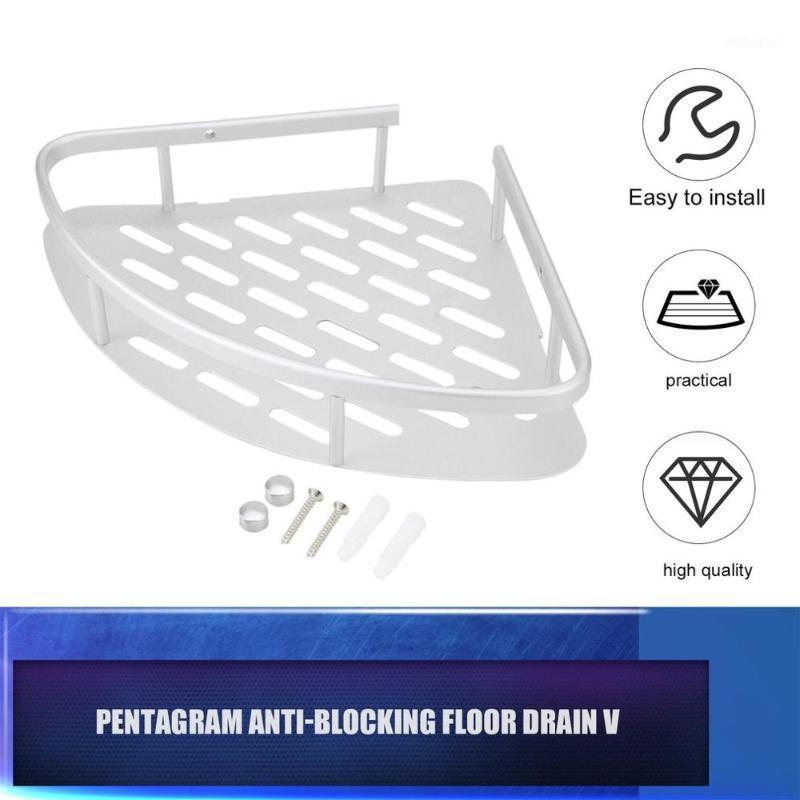 

1Pcs Wall Mount Corner Shelf Aluminum Storage Organizer Kit Set For Bathroom t Shampoo Soap Cosmetic Storage Shelves Rack1