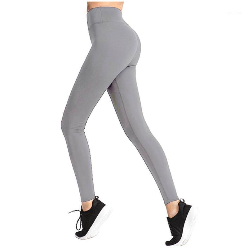 

Seamless High Waisted Simple style Yoga Leggings pant Sport Running Fitness gymnastics Workout Leggins Elastic Workout Trousers1, As shown a