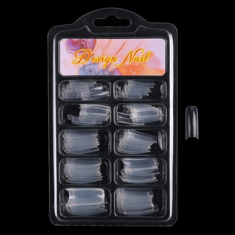 

Transparent False Nails False Acrylic Nail Tips Fake Nails UV Gel Manicure Fake Nail Tips Natural Salon Decorated
