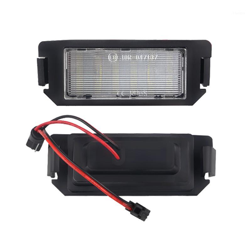 

2Pcs 12V LED Number license Plate lights 6500K White Error Free for I20 Veloster Terracan Coupe GK for Rio Picanto Soul1, As pic