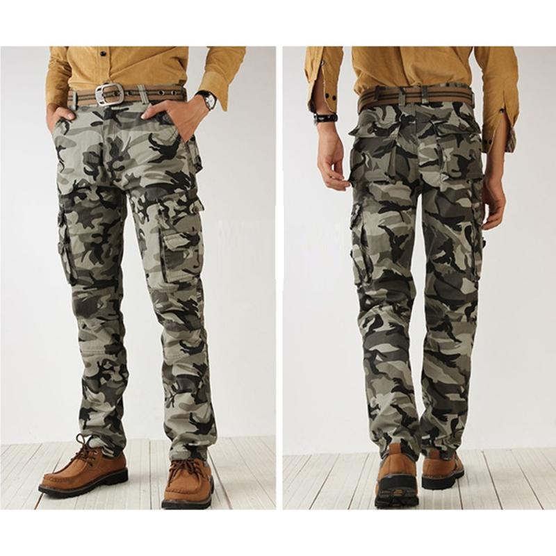 

Hunting Mens Spring Army Green Fashion Cargo Pants Crotch Jogger Patchwork Pants Male Easy Wash Big Camouflage Cargo Trousers