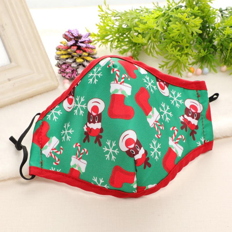 

Printed adult cotton dustproof Christmas designer face masks Europe and mask independent packaging EWB2301