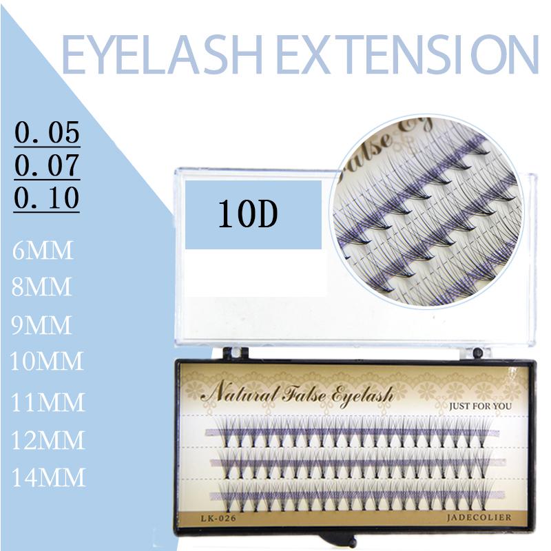 

Jadecolier 10D Cluster Eyelash Extension 0.07/0.10/0.10 Thickness 6-14mm Bunche Grafting Individual Lash